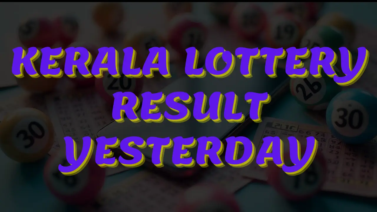 kerala lottery result yesterday